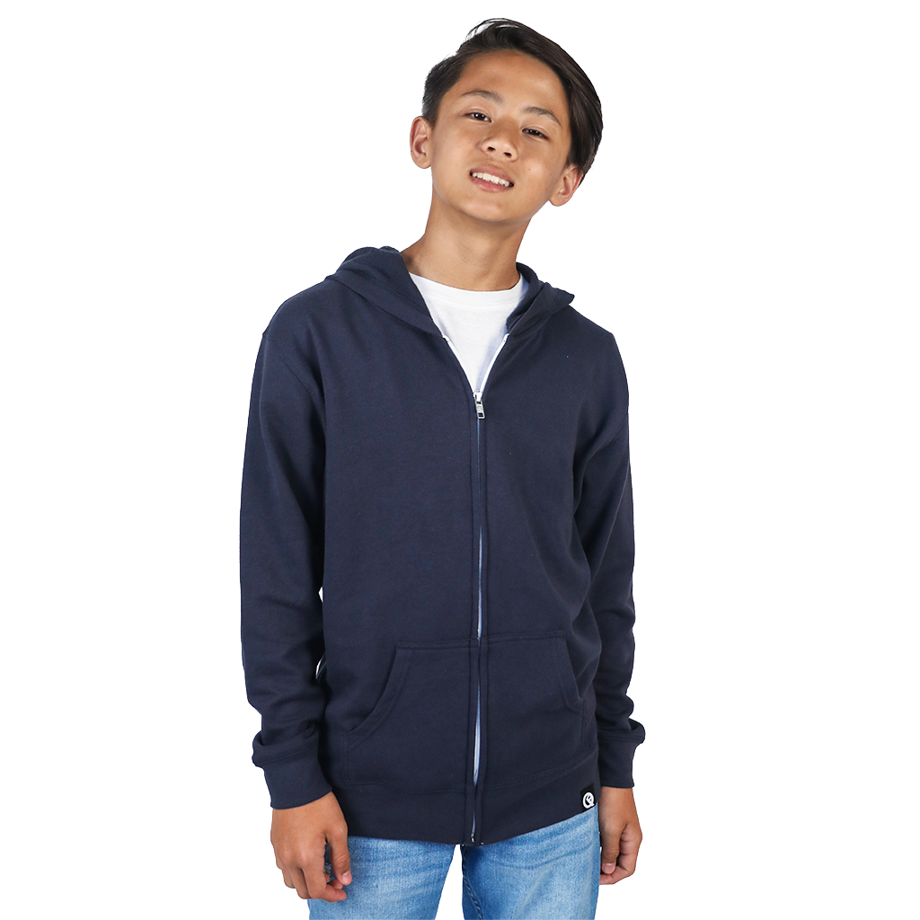 Kids Hero Hoodie Lite Midnight Navy L 10 12 Quikflip Apparel