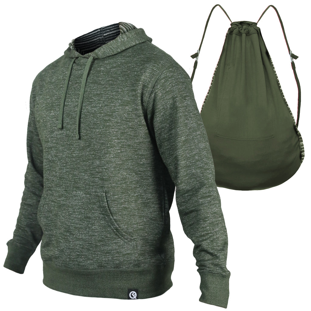 Hermosa Pullover Hoodie Verde Bosque